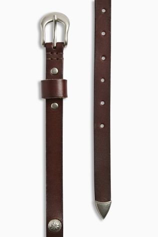 Leather Western Stud Belt
